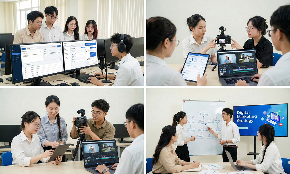 Đào tạo thời đại số: tích hợp AI & CÔNG NGHỆ NGÔN NGỮ (LANGUAGE TECH) và TRUYỀN THÔNG SỐ